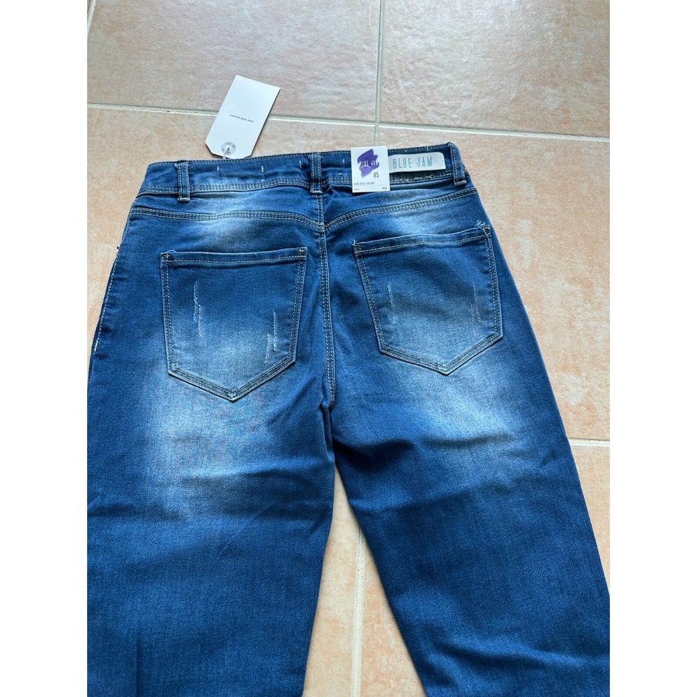 Blue Jam High rise Skinny distressed jeans Women's Size 5 -New! - Picture 3 of 9